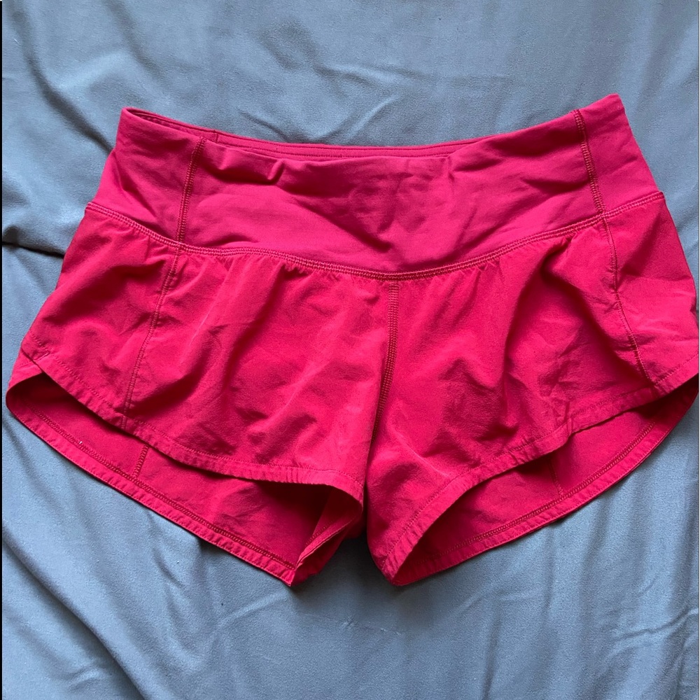 Lululemon red shorts